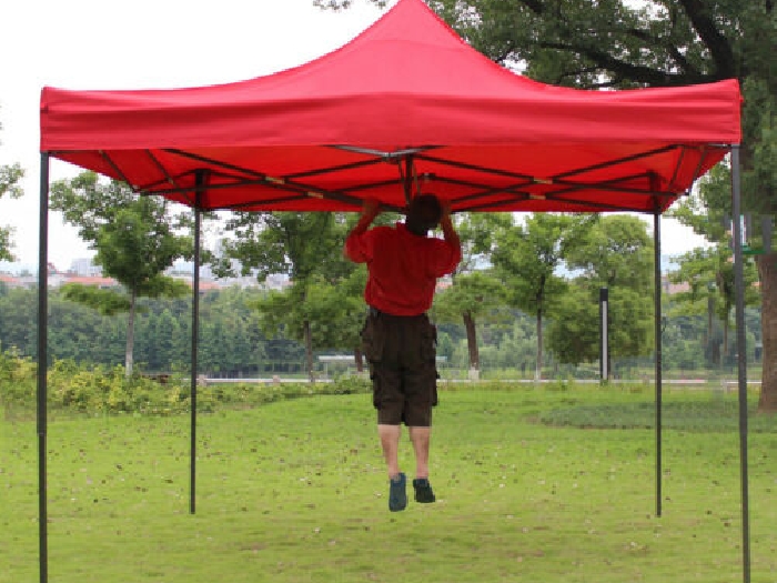 Barnum/Tente Tonnelle rouge 3x3m pliant imperméable Vendeur PRO