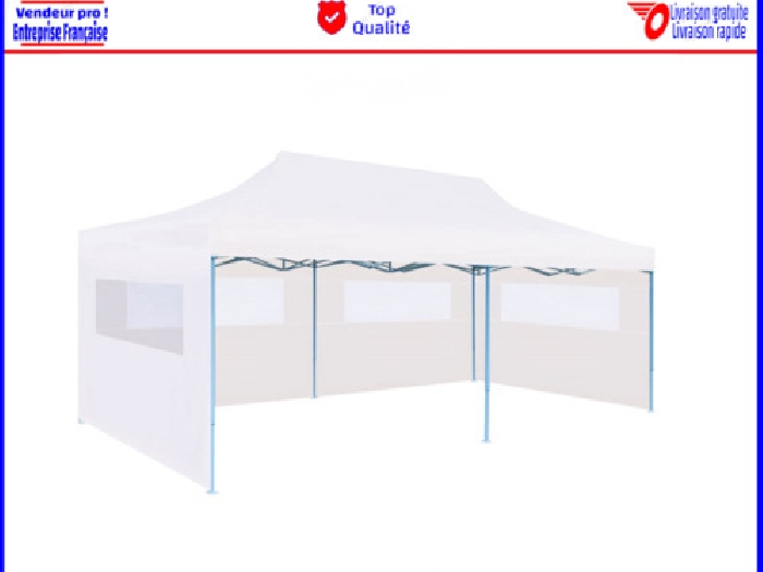 Tente de réception 3x6m barnum chapiteau tonnelle résistance UV eau pliable  