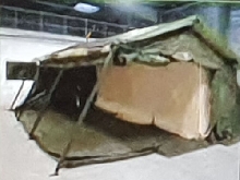 Tente militaire habitation 38m² Armée Française Barnum Auvent Abri Chapiteau